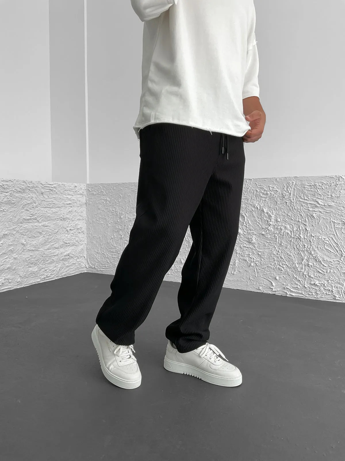 Liam™ I Ribbed Relaxed Hosen