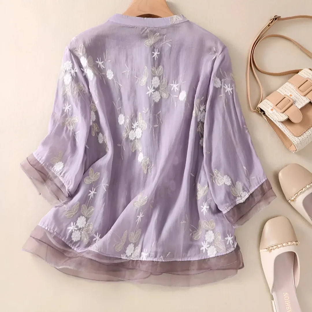 Laurienne™ | Bestickte Bluse
