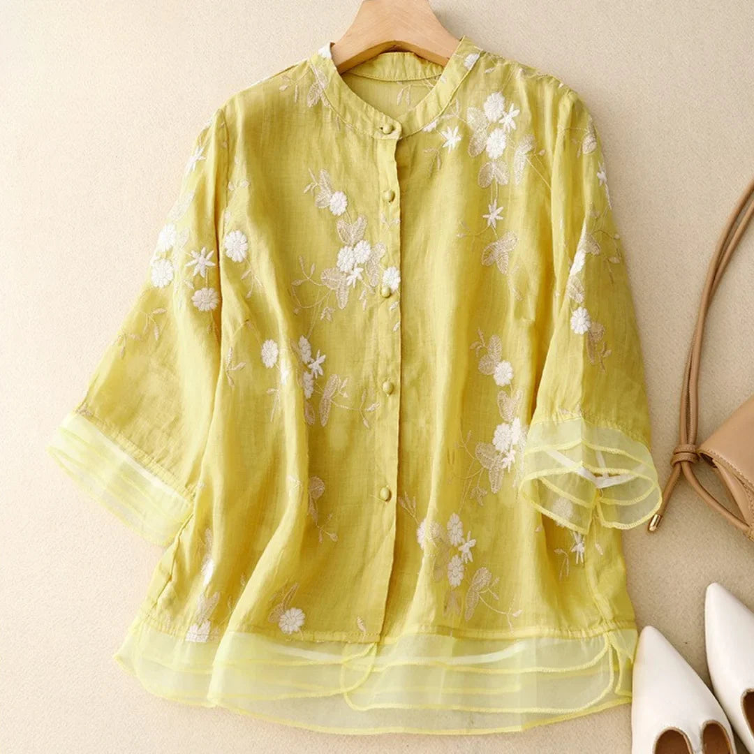 Laurienne™ | Bestickte Bluse