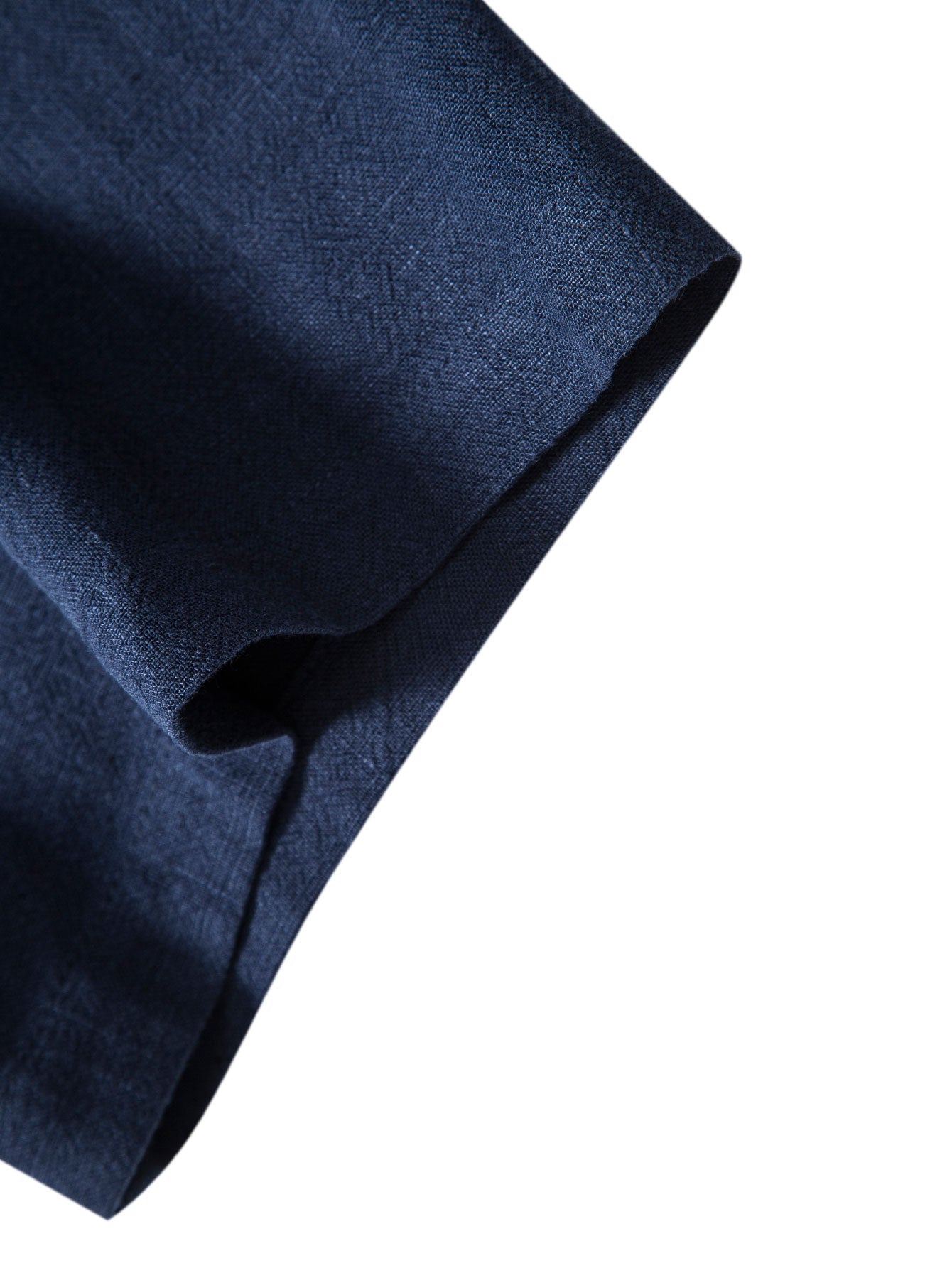 Leinen-Rayon Mix Knopfhemd mit Geradem Bein Leinenhose