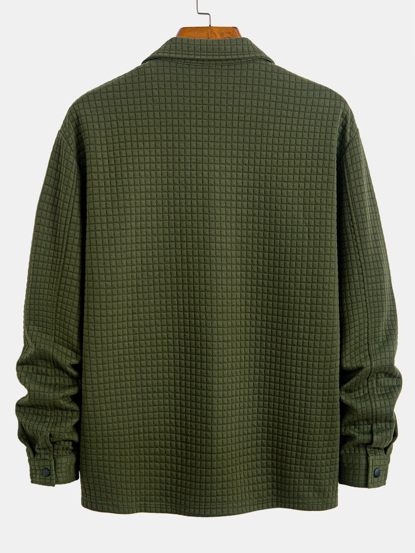 Gestepptes Waffle-Jacquard Hemd