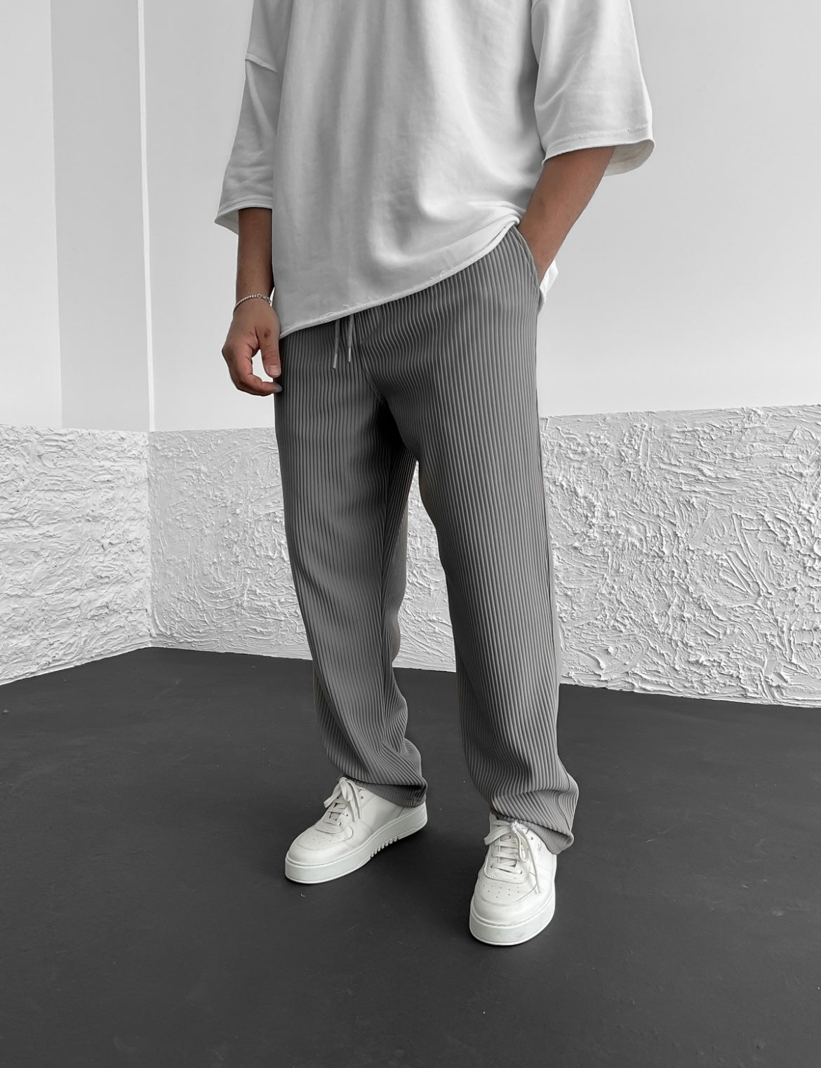 Liam™ I Ribbed Relaxed Hosen