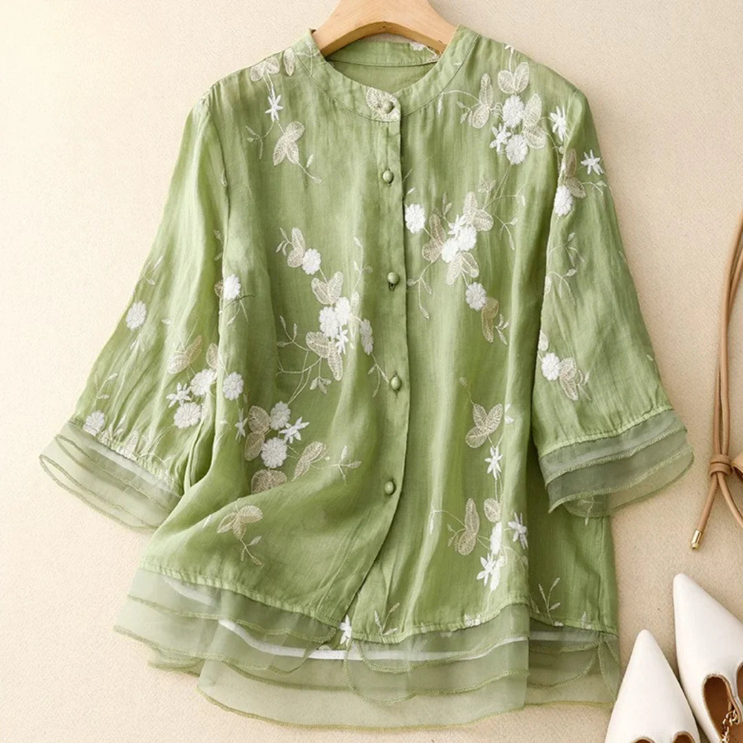 Laurienne™ | Bestickte Bluse