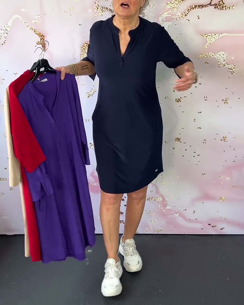 Hanneke™ | Kleid mit V-Ausschnitt