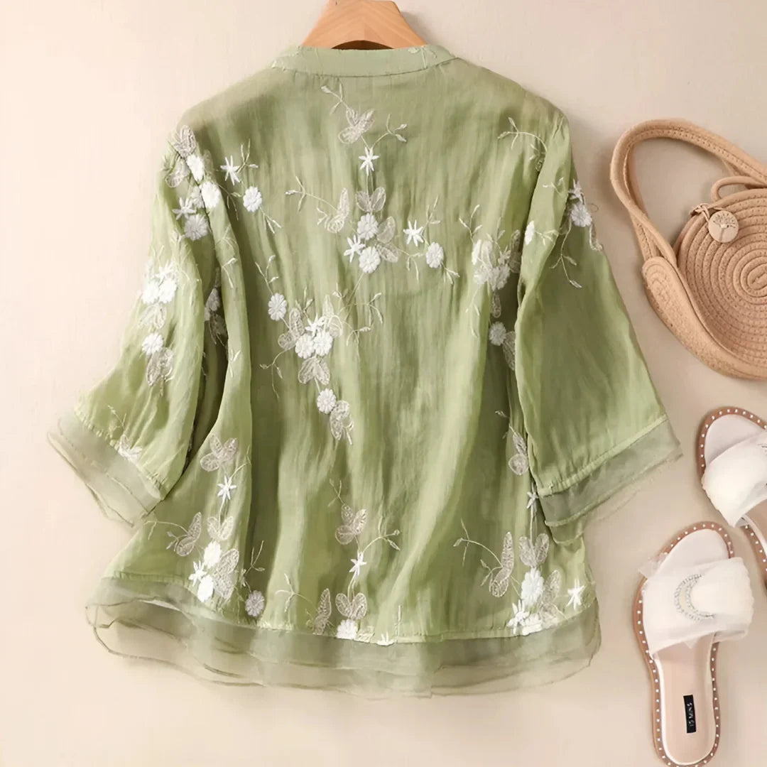 Laurienne™ | Bestickte Bluse