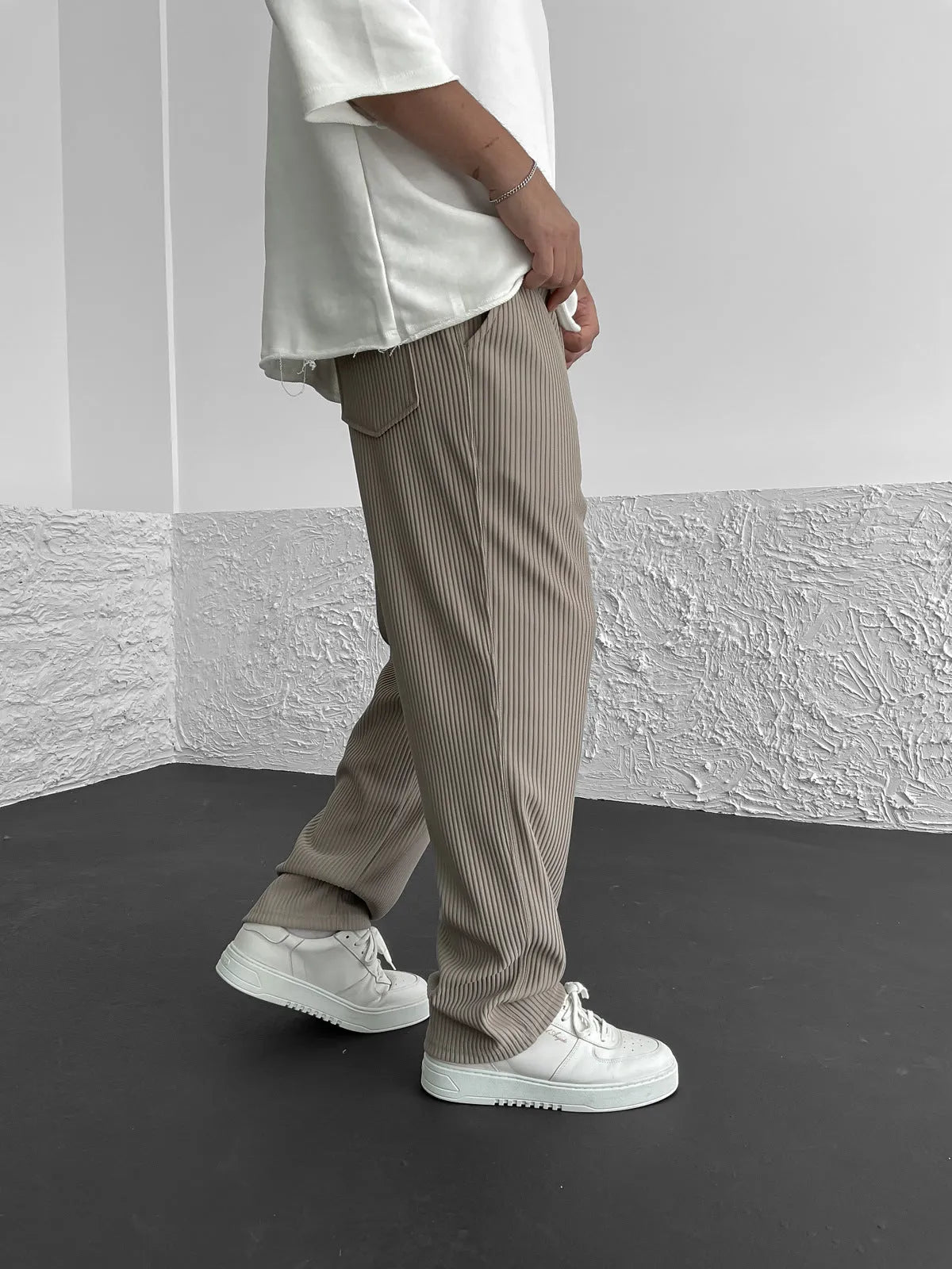 Liam™ I Ribbed Relaxed Hosen
