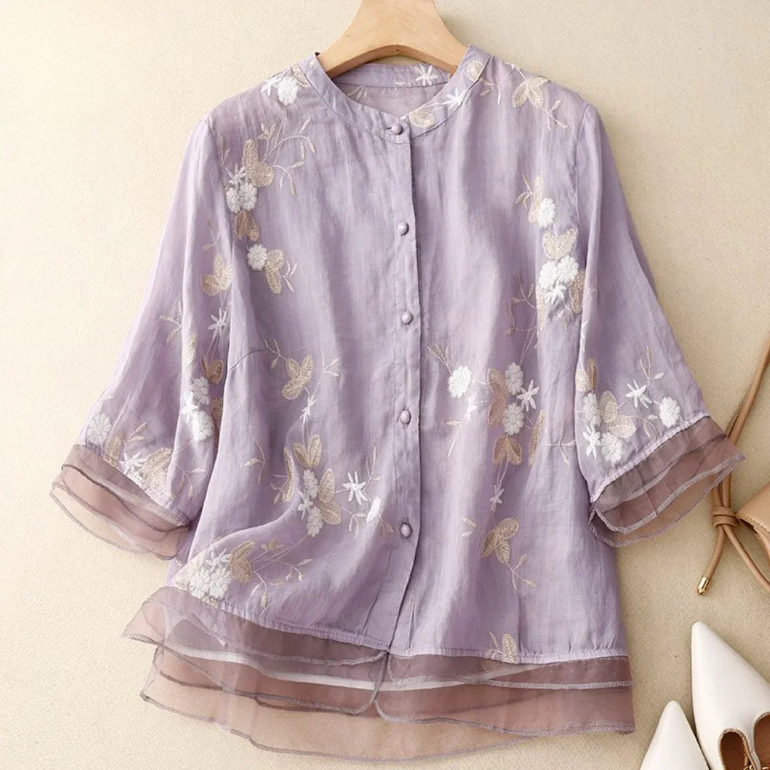 Laurienne™ | Bestickte Bluse