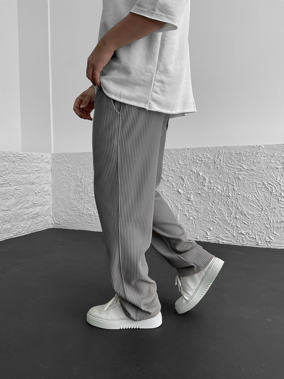 Liam™ I Ribbed Relaxed Hosen