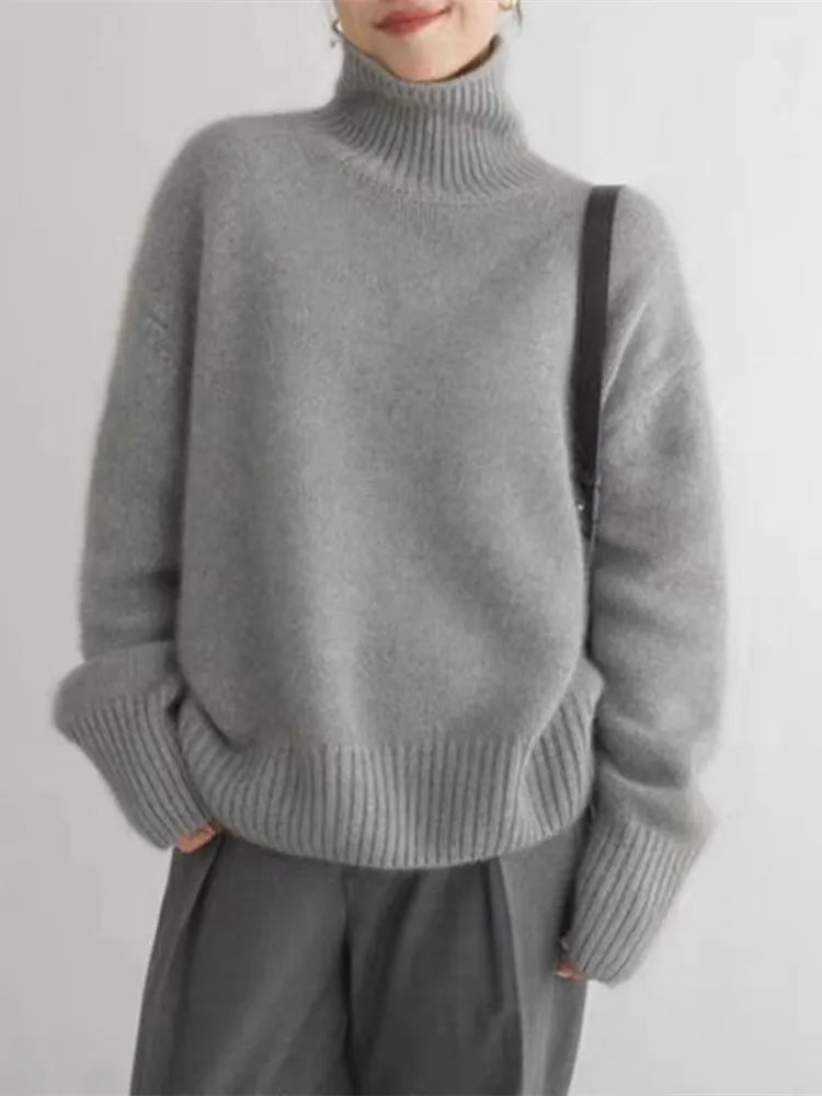 Dazy™ – Bequemer, gestrickter, weicher Rollkragenpullover