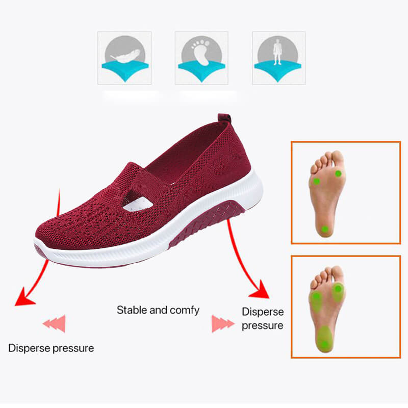 Rosa™ Die neuen rutschfesten flachen Schuhe mit weicher Sohle