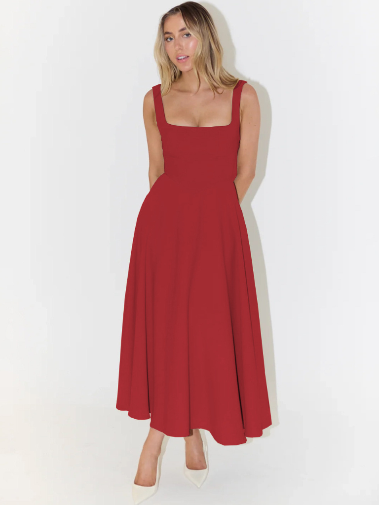 Valeria – Graziöse Midi Kleid