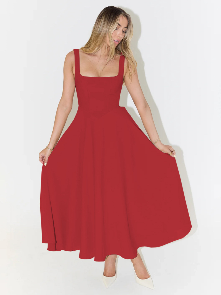 Valeria – Graziöse Midi Kleid