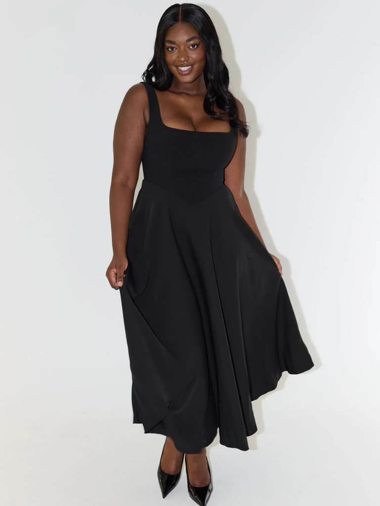 Valeria – Graziöse Midi Kleid