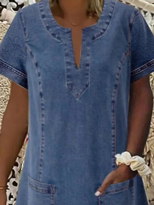 Zandra® | Weiches Denim Kleid