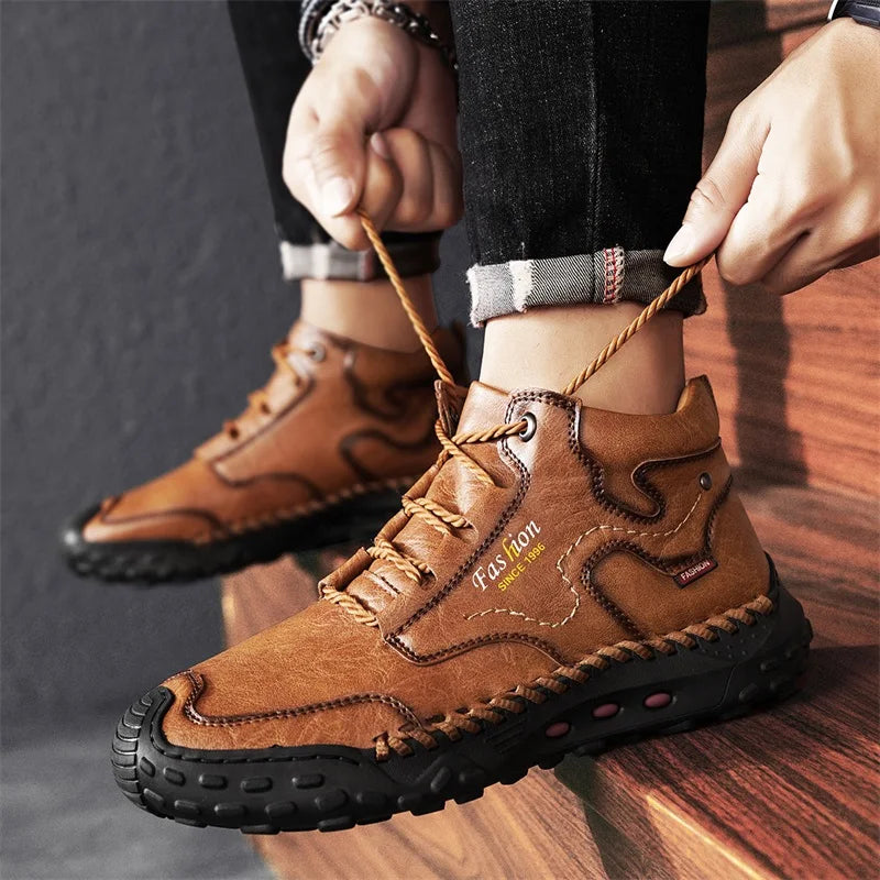 ThermoOrtho™ - Orthopädische Herrenschuhe aus Lede