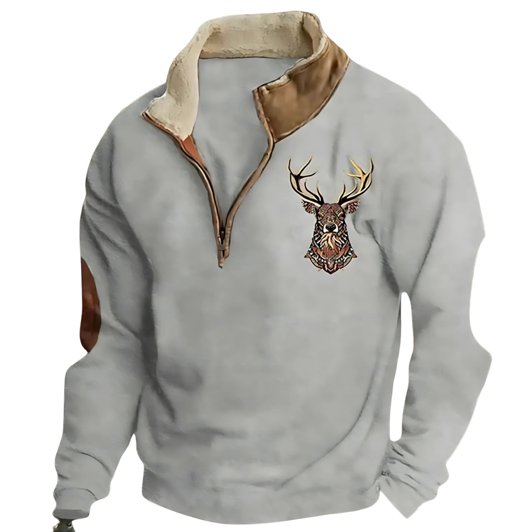Glamvill™ | Eleganter Pullover mit Dreiviertel-Reißverschluss