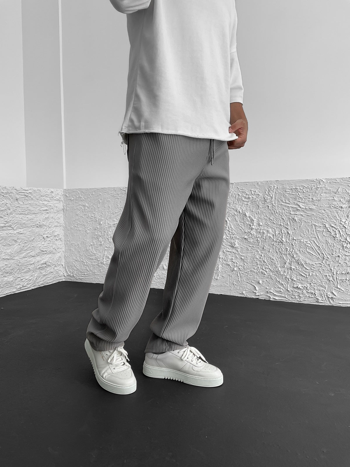 Liam™ I Ribbed Relaxed Hosen