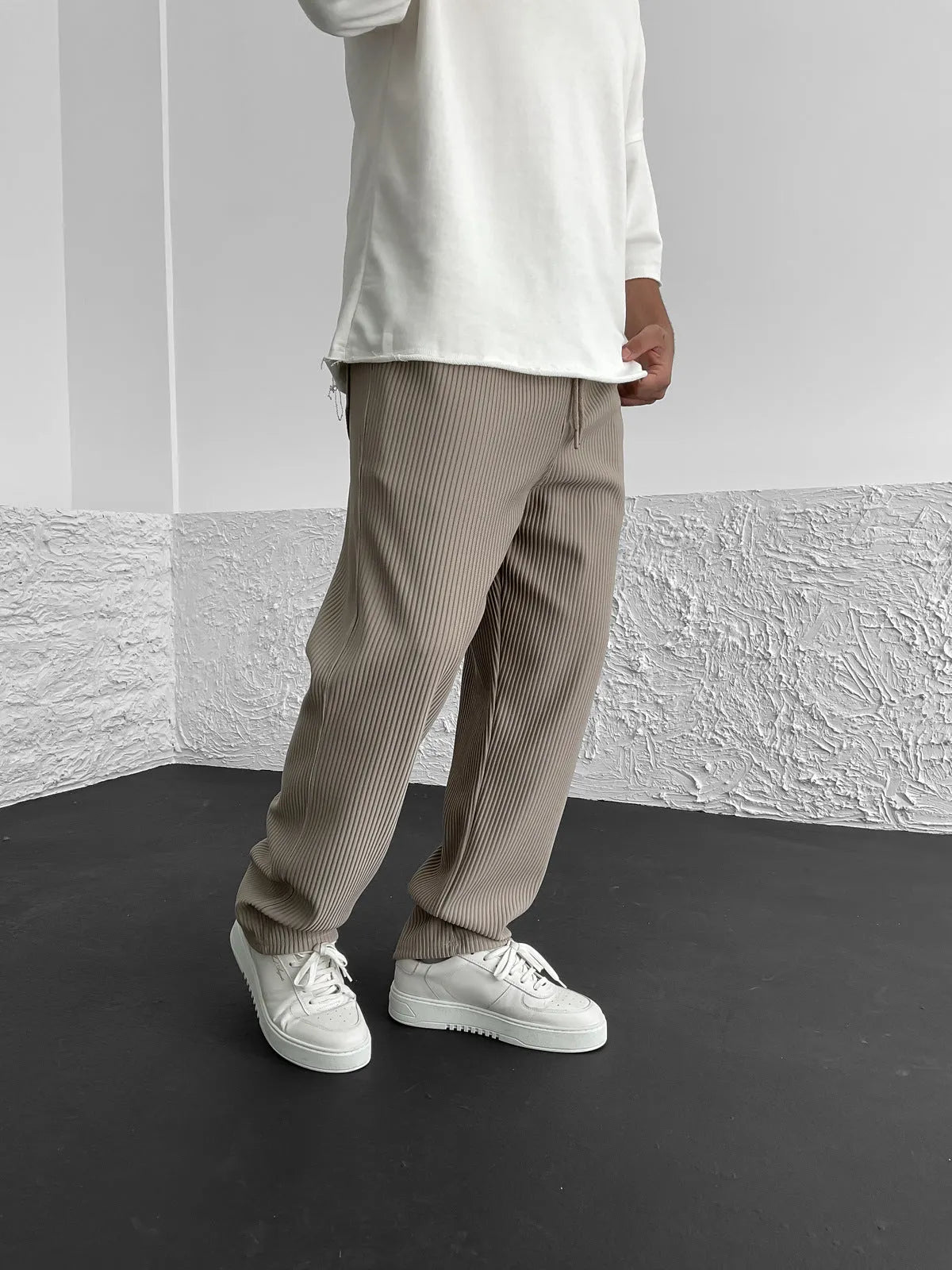 Liam™ I Ribbed Relaxed Hosen