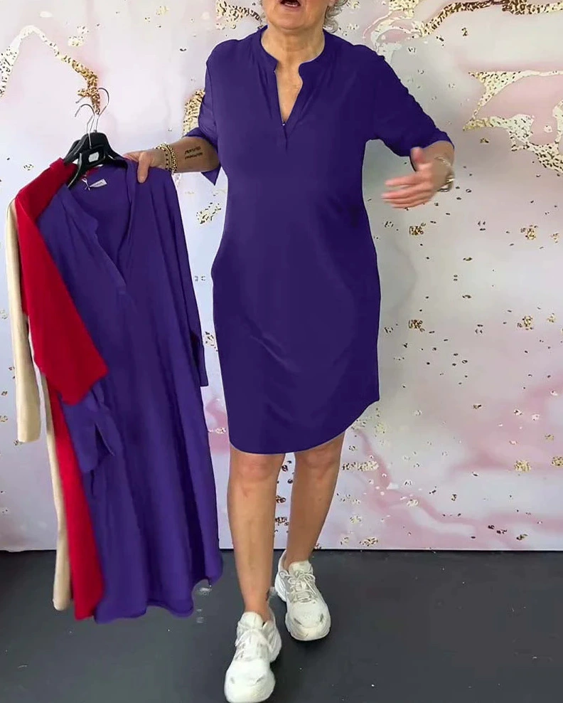 Hanneke™ | Kleid mit V-Ausschnitt