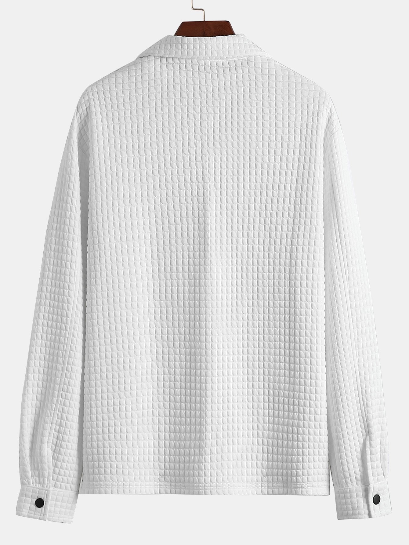 Gestepptes Waffle-Jacquard Hemd