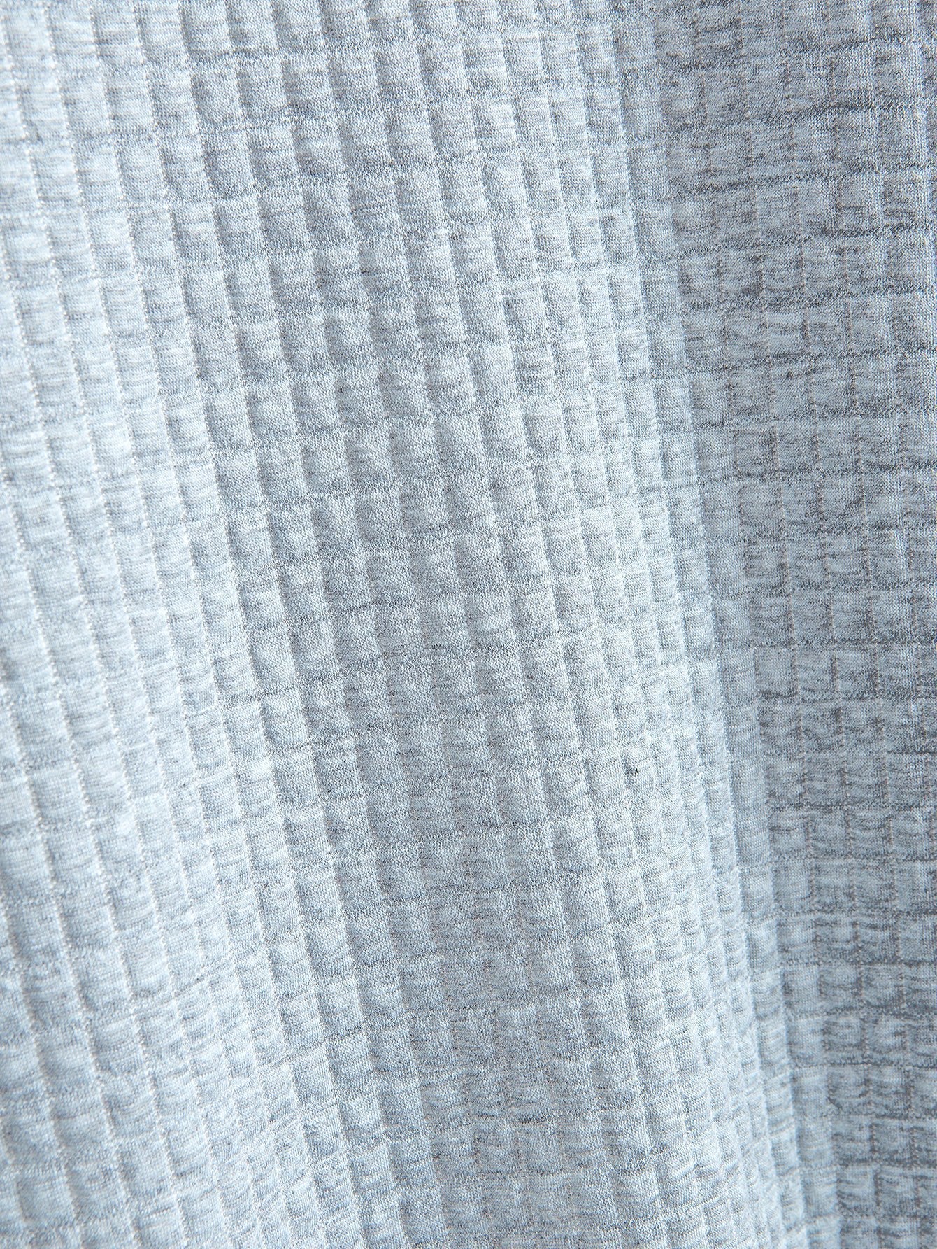 Kurzes Waffel-T-Shirt mit Bogenärmeln
