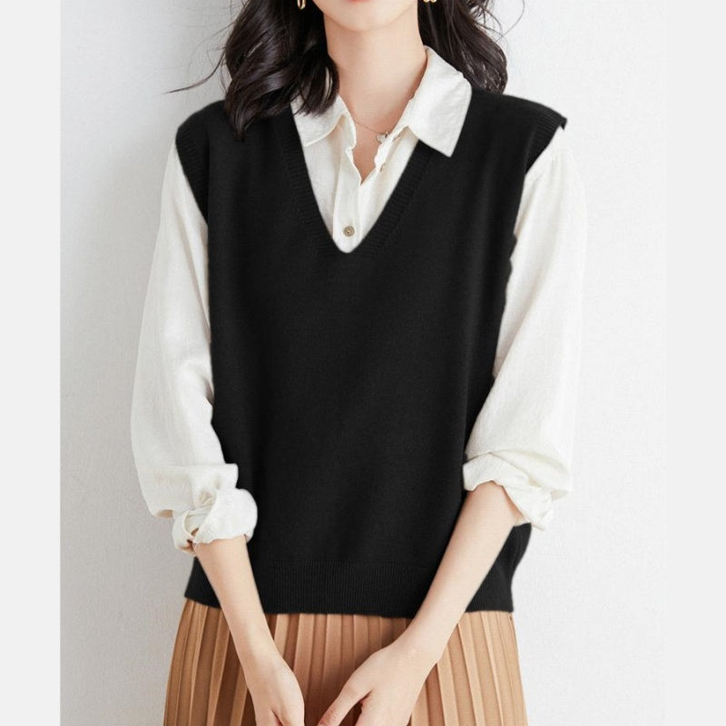 Maud™ I Strickjacke mit V-Ausschnitt