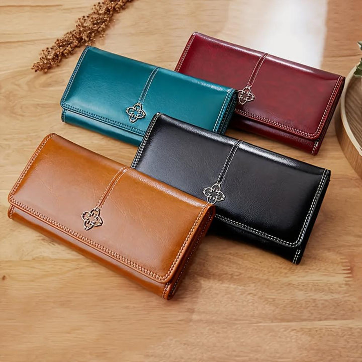 Nicole | Leather Long Wallet