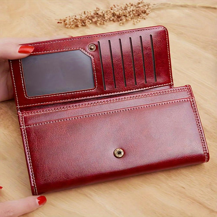 Nicole | Leather Long Wallet
