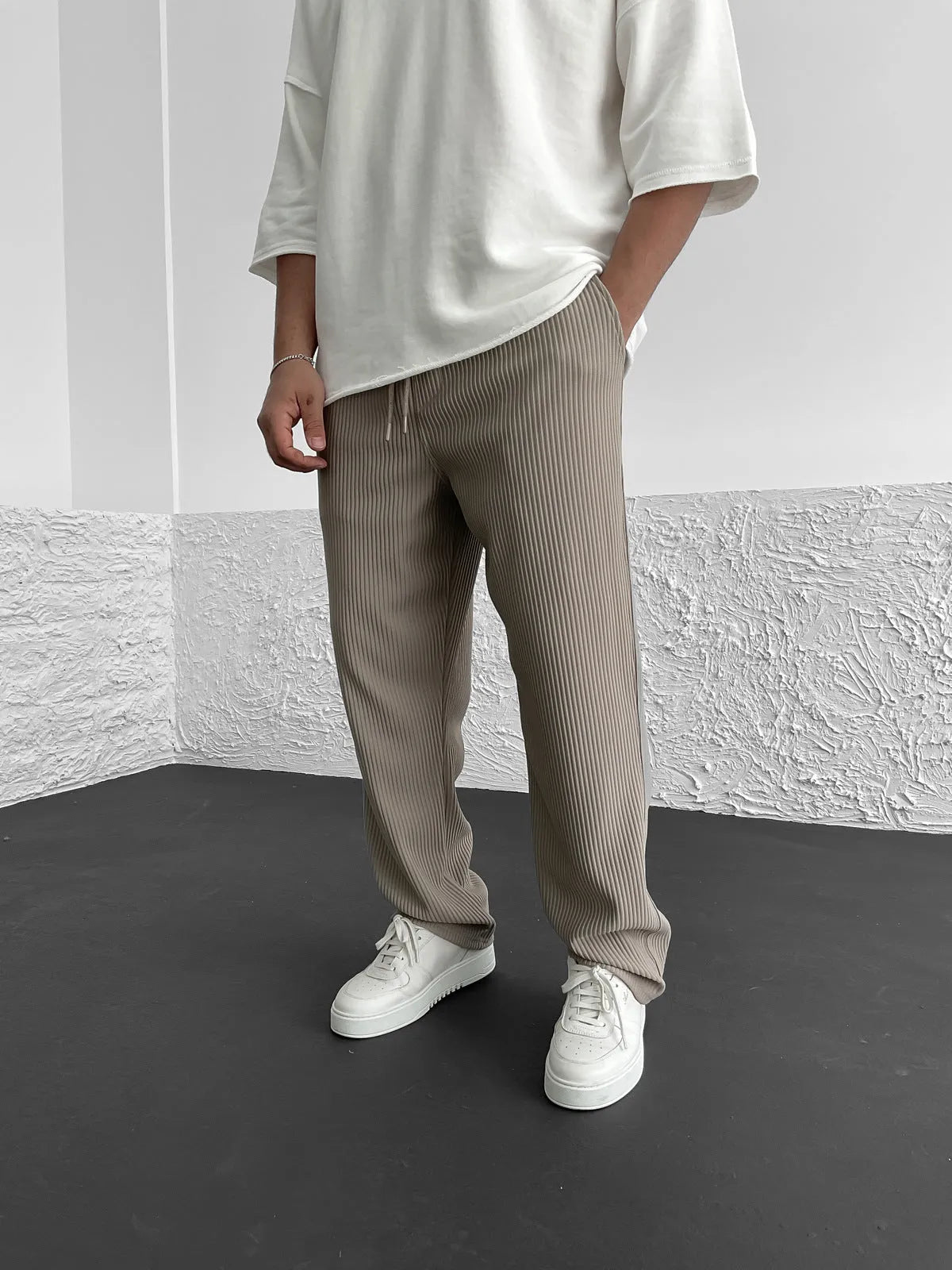 Liam™ I Ribbed Relaxed Hosen