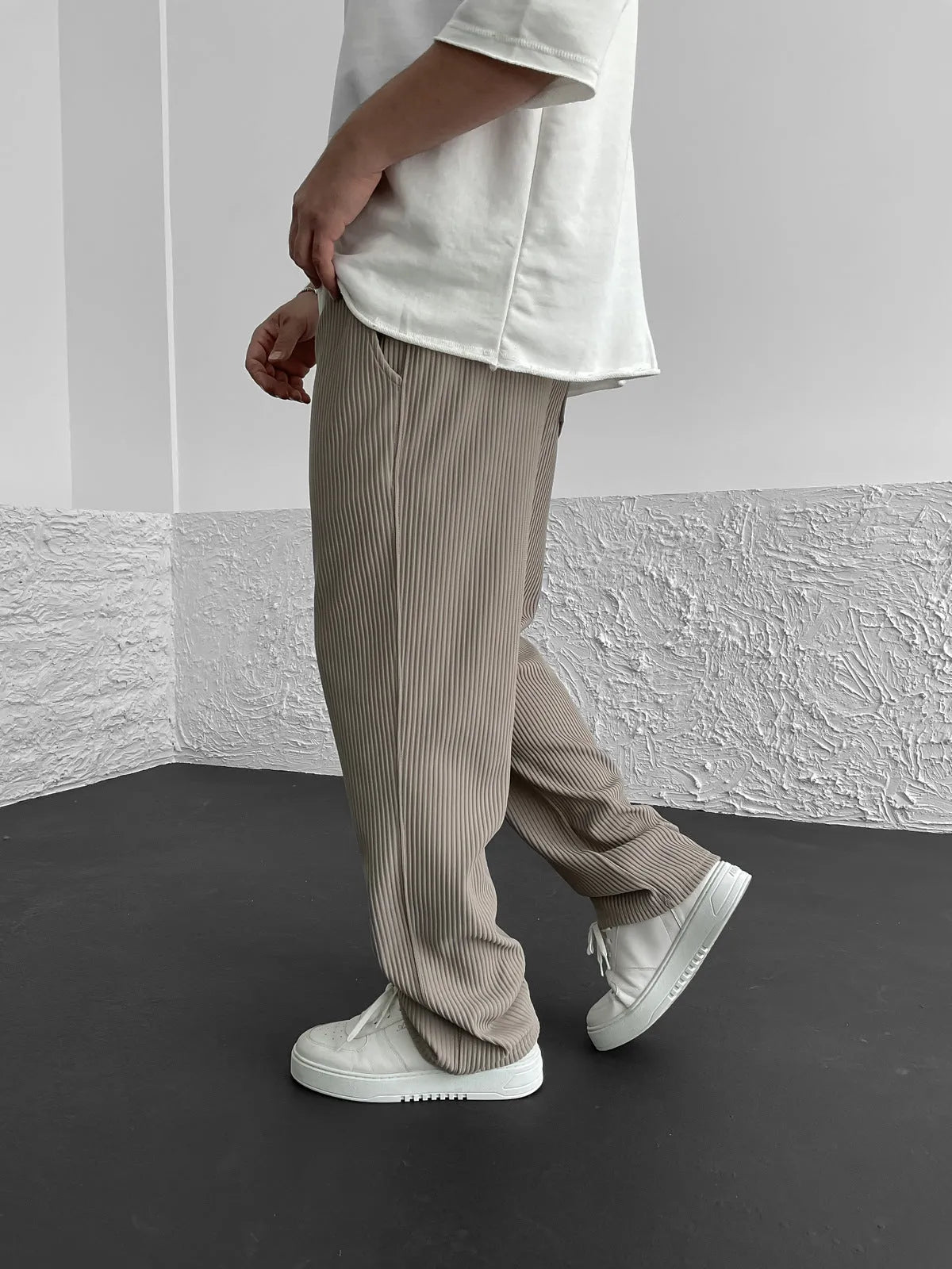 Liam™ I Ribbed Relaxed Hosen