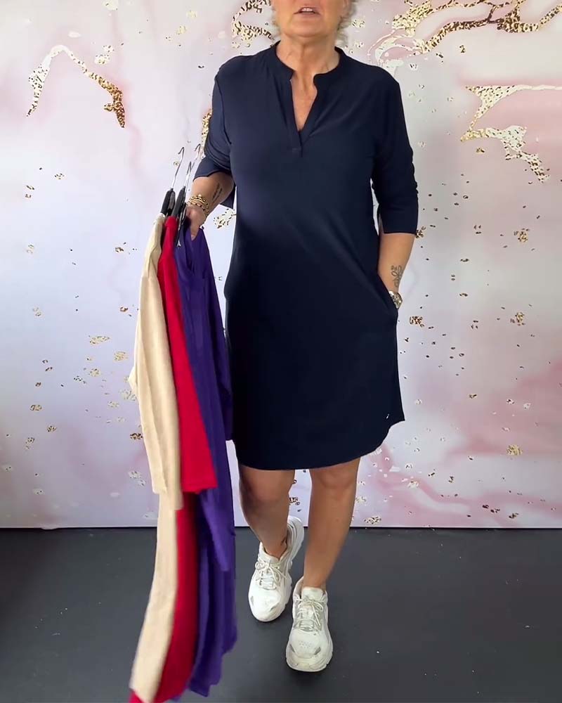 Hanneke™ | Kleid mit V-Ausschnitt