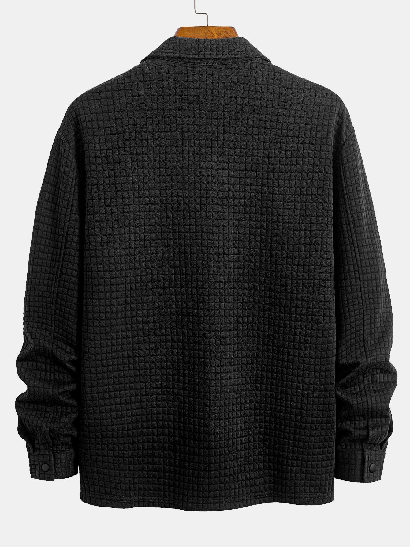 Gestepptes Waffle-Jacquard Hemd
