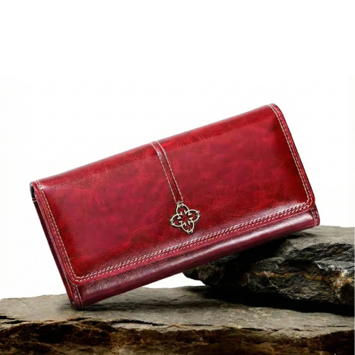 Nicole | Leather Long Wallet