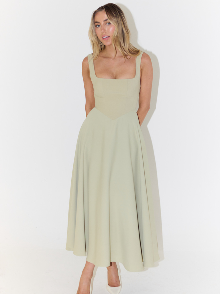 Valeria – Graziöse Midi Kleid