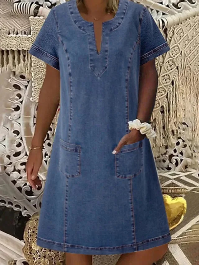 Zandra® | Weiches Denim Kleid