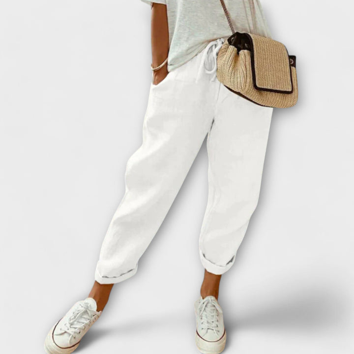 Harper | Relaxed Linen Blend Trousers