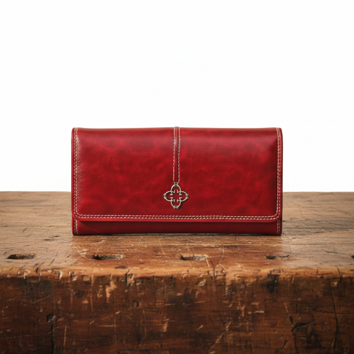 Freja | Vintage Leather Long Wallet
