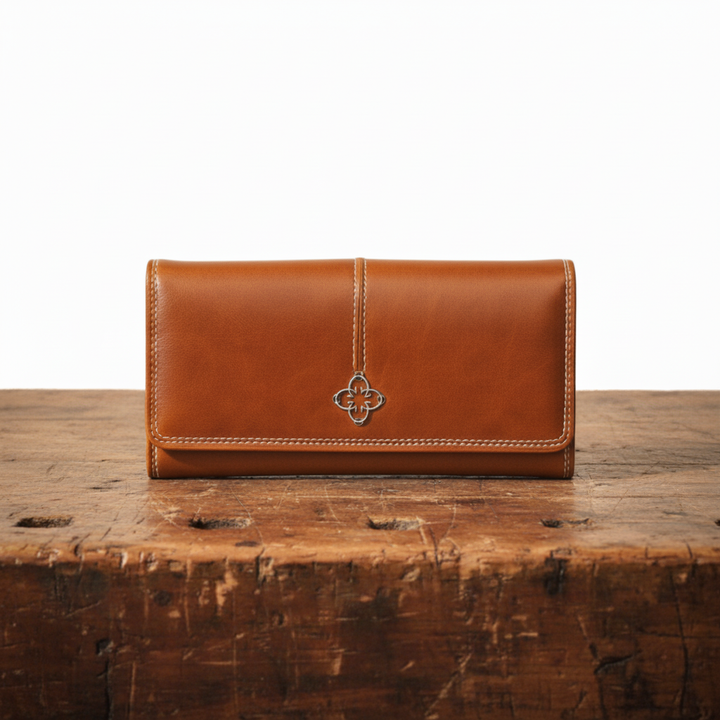Freja | Vintage Leather Long Wallet