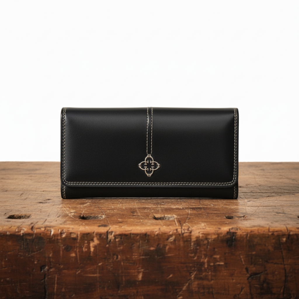 Freja | Vintage Leather Long Wallet