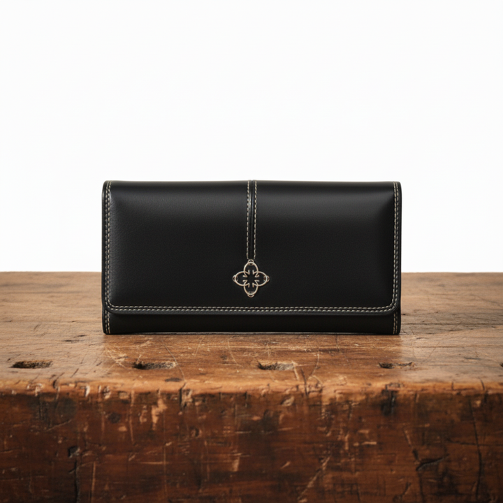 Freja | Vintage Leather Long Wallet