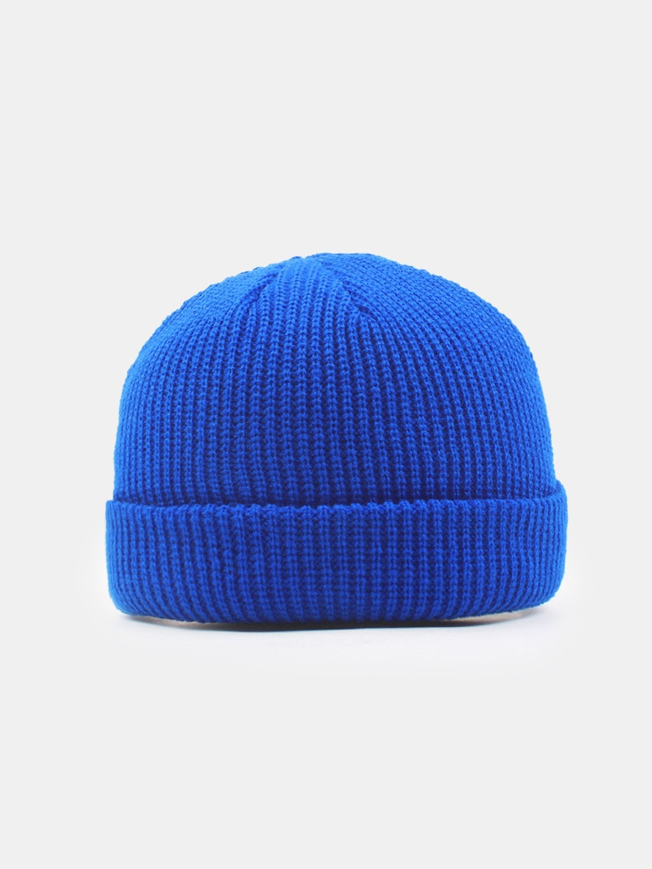 Einfarbige Warme Kurze Strickmütze