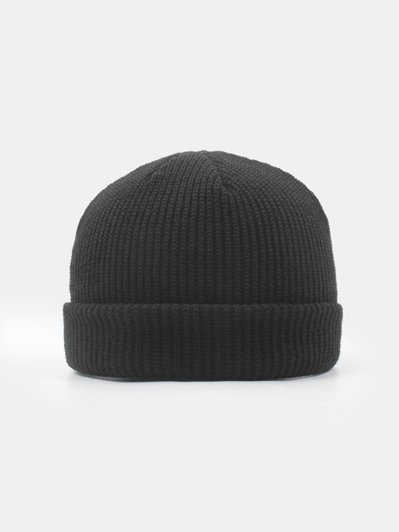 Einfarbige Warme Kurze Strickmütze